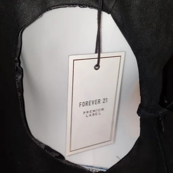 NWT-Faux Suede Cutout Blazer - Picture 7 of 10